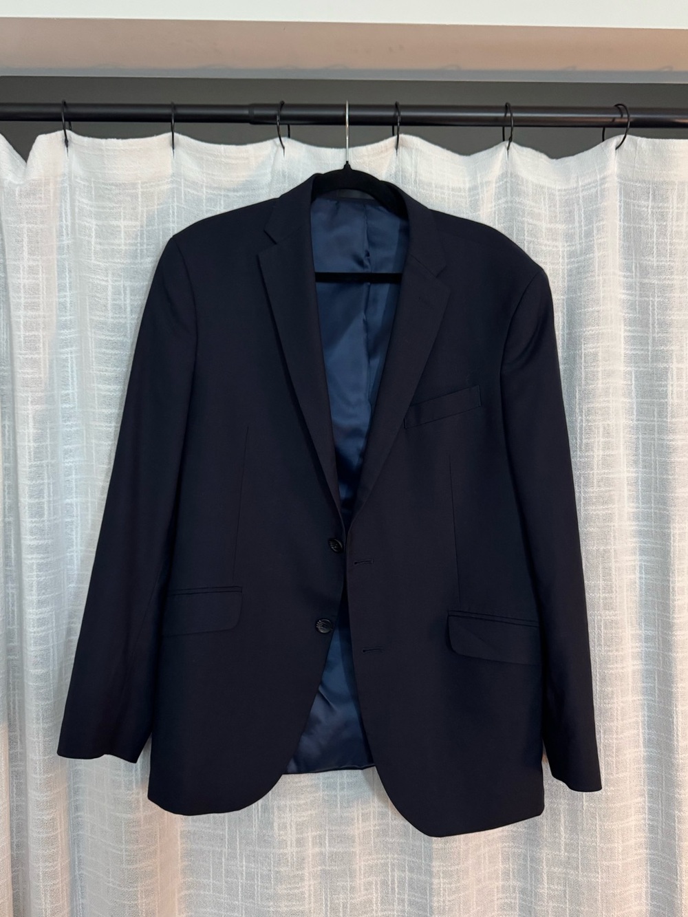 Men's Classic Navy Blazer - Kenneth Cole Suit Jacket - 40R